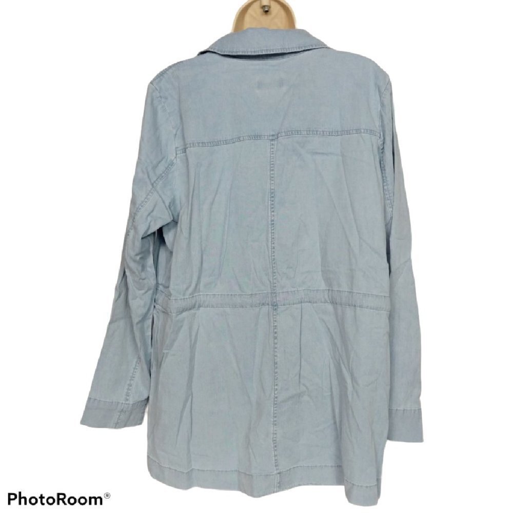 Denim & Co Open Front Jacket Medium - Picture 2 of 5